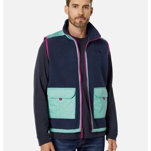 The North Face Royal Arch Men's Summit Navy Full Zip Fleece Vest $149